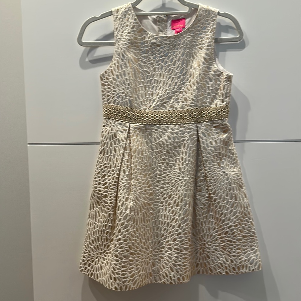 Lilly Pulitzer brand new gold dress size 12